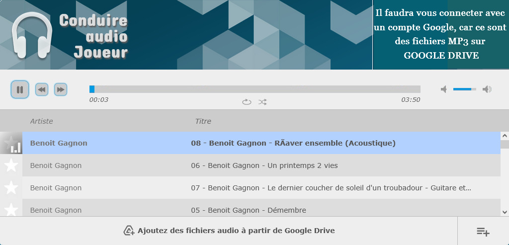 Lecteur Google Drive